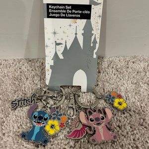 New - Stitch Dual Key Chain Set